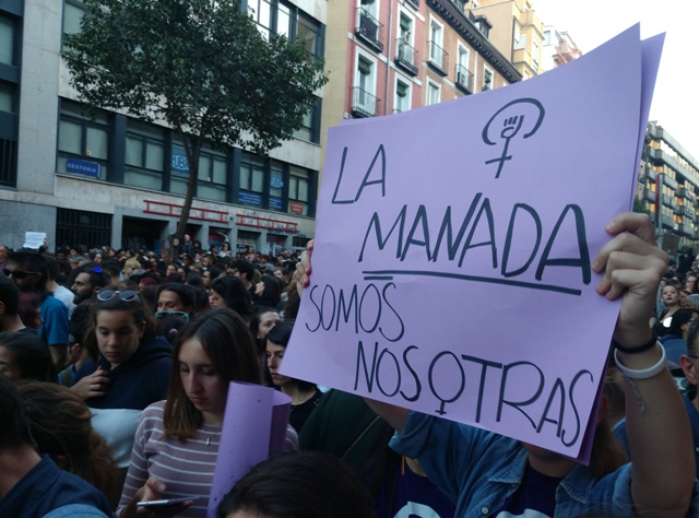 Imagen de las protestas contra La Manada